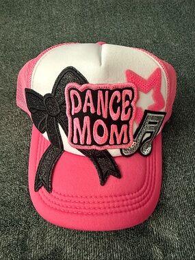 Pink Dance Mom Embroidered Trucker Cap
